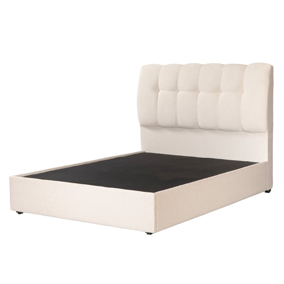 Box Base Cama Matrimonial + Cabecera Dicasa Nube Beige