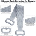 thumbnail image 3 of Depurador de espalda de silicona para ducha, lavador de espalda alargado y suave, cepillo corporal de baño con asas para limpieza profunda, exfoliación y masaje, mejora la circulación sanguínea, depu, 3 of 5