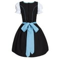 thumbnail image 3 of MSJUHEG Fall Dresses For Women 2023 Blue Dress Women'S Oktoberfest Costume Bavarian Beer Girl Drindl Tavern Maid Dress Homecoming Dresses Blue M, 3 of 4