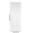 thumbnail image 2 of Paneles de revestimiento de ventana de cortina blanca transparente semi-sombreado para cocina, dormitorio, sala de estar, 1 pieza, 100x200cm Inevent LF0158-02B, 2 of 2