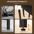 thumbnail image 5 of Ktaxon Modern 31.5" Narrow Console Sofa Table with 1 Charging, Long Couch Table Metal Frame with 4.9ft Extension Cord, Black, 5 of 8