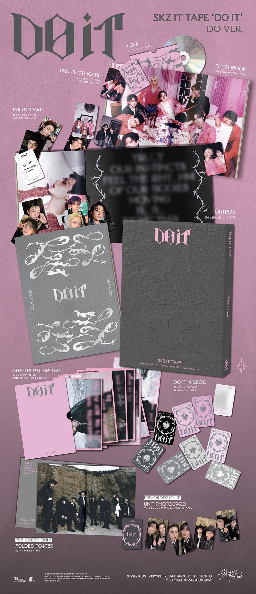 STRAY KIDS - [DO IT] SKZ IT TAPE PLATFORM PLVE Version - Walmart.com