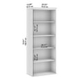 thumbnail image 6 of Pemberly Row Tall 5 Shelf Bookcase in Platinum Gray - Engineered Wood, 6 of 7