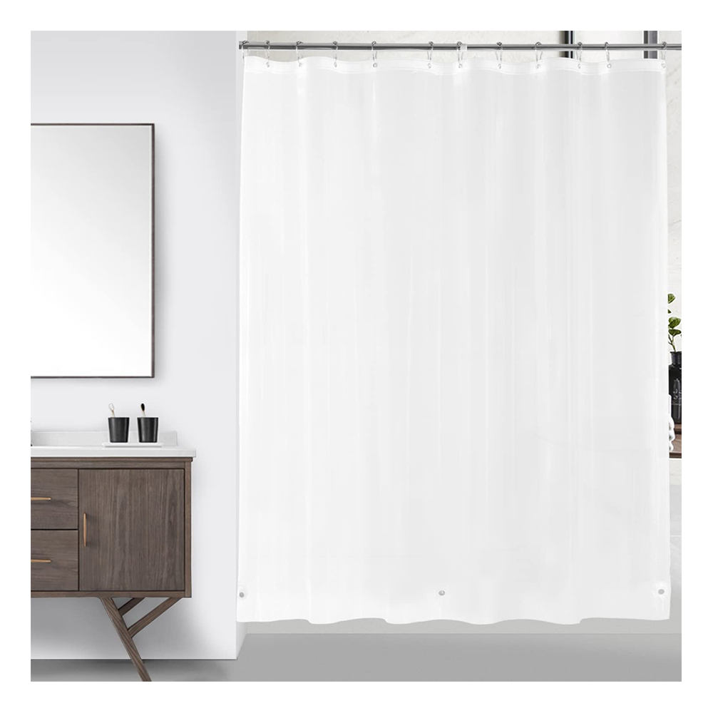 Shower Curtain Transparent Water Repellant Mildew Proof Bathroom