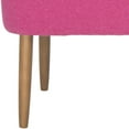 thumbnail image 4 of SAFAVIEH Levi Classic Solid Upholstered Bench, Berry, 4 of 5