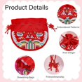 thumbnail image 3 of 4Pcs 4 Colors Traditional Korean Pouch Embroidered Drawstring Bags Half Round Cloth Packing Pouches for Wedding Candy Jewelry Bags, 3 of 7
