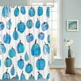 thumbnail image 3 of Fabric Shower Curtain Fall Thanksgiving Blur Pumpkin Simple Lines Shower Curtains with 12 Hooks Waterproof Machine Washable Bath Curtains for Bathroom, 36 x 72in, 3 of 6