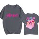 thumbnail image 1 of Moonsky Camiseta unisex Huntrix Dem-0n, colores cómodos, camiseta Huntrix para niñas, camiseta Mira Rumi Joey, merchandising, regalo juvenil para fans del K-pop (Gris oscuro XL), 1 of 3