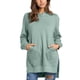 thumbnail image 1 of Sudadera con capucha de color puro, manga larga, cuello redondo, sudadera con capucha de moda para mujer, 1 of 8