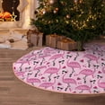 thumbnail image 5 of Balery Cute Watermelon Flamingo Printed Christmas Tree Skirt , Merry Christmas Party Christmas Tree Decoration,Adjustable Tree Skirt-30", 5 of 6