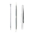 thumbnail image 1 of Kit de Pinces Courbées pour Enlever les Points Noirs 3 Pcs Outil Extracteur d'Acné Comédon, 1 of 7