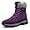 Purple, variant on Men Women Fashion High Top Winter Boots for Snow Street Walking