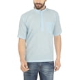 thumbnail image 1 of Royal Men's Cotton Blend Straigh Kurta Firozi, 1 of 1