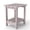 Grey, variant on Ayaya 2-Tier Adirondack Side Table, 17" Solid Wood Square End Table, Outdoor Patio Table for Living Room, Porch, Poolside – Weather Resistant Black
