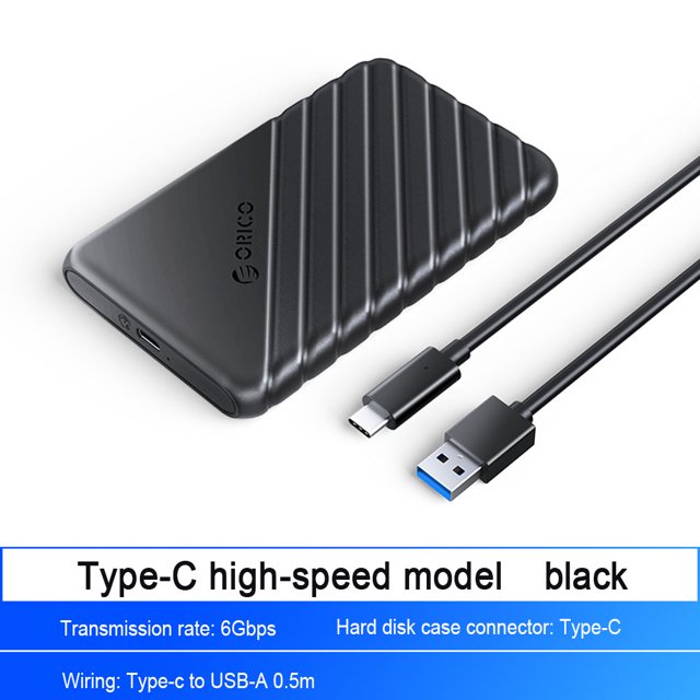 Caja de adaptador externo de 6TB caja de disco duro de plástico a prueba de golpes para SSD SATA de 2,5 pulgadas FLhrweasw Nuevo
