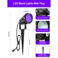 thumbnail image 4 of Luz LED negra para exteriores Spotlight ZUCKEO de 15 W para Halloween (paquete de 2), 4 of 7