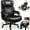 Black, variant on 800lbs Executive Chairs, Executive Office Chairs with Adjustable Lumbar Support, Heavy Duty Office Chair with Quiet Rubber Wheel and Extra Wide seat