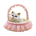 thumbnail image 1 of Cesta de flores con forma de gato de imitación, juguetes personalizados para niños, decoración acogedora para el hogar, adornos con botón de apertura, juguetes para gatos de 3 años o más., 1 of 7