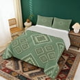 thumbnail image 2 of Erosebridal Aztec Aesthetic Queen Comforter Set, Green Bedding Comforter Set, Gray Reversible 3-Piece, 1 Comforter and 2 Pillowcases, 2 of 6
