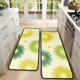 thumbnail image 4 of Kitchen Rugs Sets Of 2,Green Yellow Dandelion Pattern Anti Fatigue Kitchen Mat Rugs Non Slip Washable,Decorative Kitchen Floor Mats for Kitchen,Sink,Laundry,17"x47"+17"x47", 4 of 5