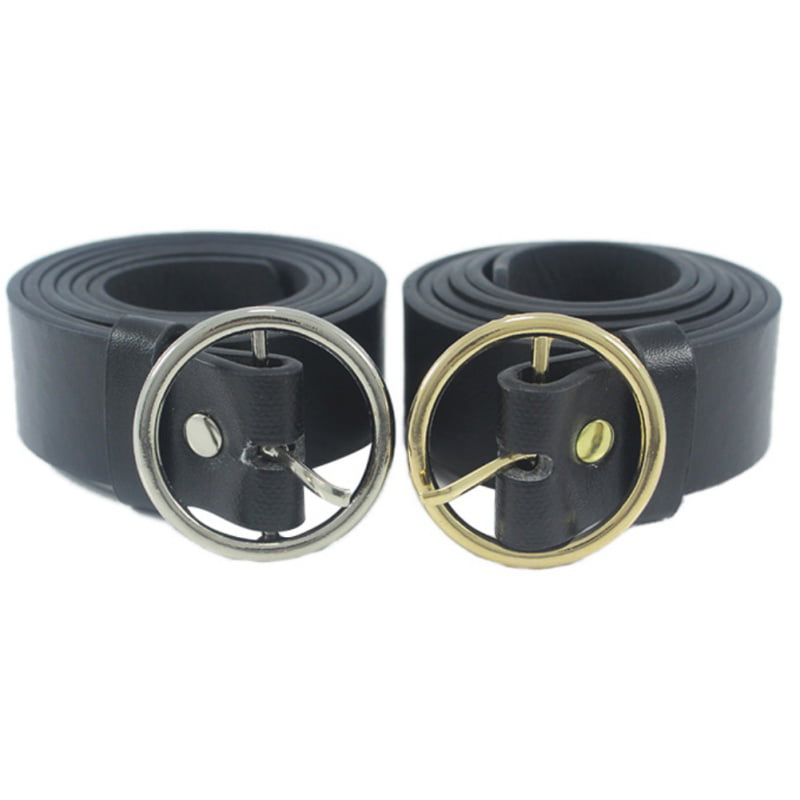 Unisex Round Metal Circle Belts Designer Punk O Ring belt for Women 