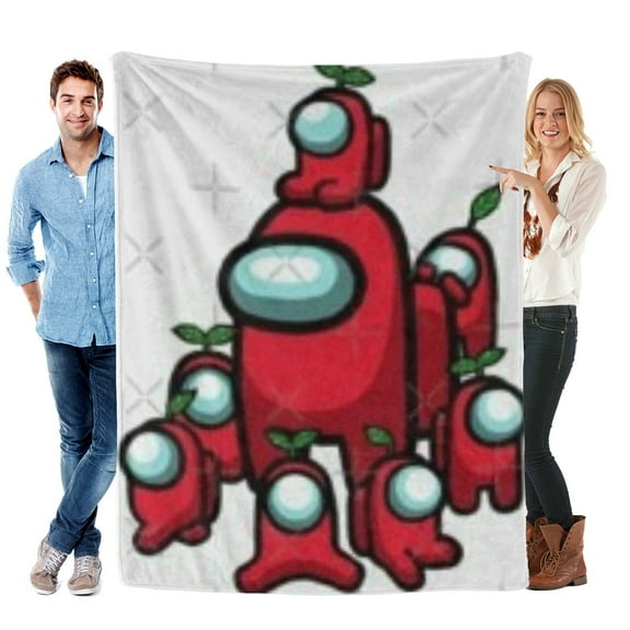Throw Blanket for Among Us Bed Couch Soft Warm Flannel Blanket for Kids Boys Girls Gifts Home Decor 30x40 Inch