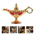 thumbnail image 2 of Miangastore 1Set Retro Lamp Ornament Imitated Lamp Red Zinc Alloy Home Decor Desktop Ornament, 2 of 8