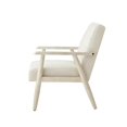 thumbnail image 4 of Posh Living Alton Traditional Fabric & Solid Wood Armchair in Beige/Cream, 4 of 9