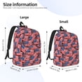 thumbnail image 4 of Naloa Canvas Backpack for Men Women America Flags1 Print Rucksack Casual Travel Daypack Large and Small Durable College Tote Satchel Bookbag for Teens, 4 of 8
