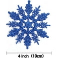 thumbnail image 4 of THONZER 32pcs Glitter Snowflake Ornament 4 Inch for Christmas Tree Decoration, 4 of 7