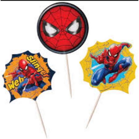 AMSCAN - Spiderman Themed Baking Picks (24 Pieces)