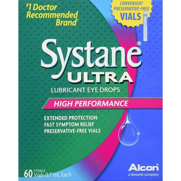 Systane Ultra Lubricant Eye Drops, 60 Vials, 0.7mL Each