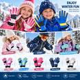 thumbnail image 5 of Riecok Kids Snow Ski Gloves Water Resistant Elastic Wrist Outdoor Sports Winter Warm Gloves for Cold Weather 9-15T, 5 of 8