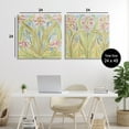 thumbnail image 3 of Stupell Industries Floral Palau Tiles 2 Piece Canvas Wall Art Set design by June Erica Vess, 24 x 24, 3 of 7