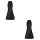 thumbnail image 4 of Minnieouse Elegante de sirena con para mujer La mujer en la morada larga negra larga blanca negra XL 1 negro XXL, 1 2Conjunto, 4 of 6