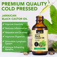 thumbnail image 2 of Elbbub Jamaican Black Castor Oil,100% Pure & Natural Cold Pressed Castor Oil,Nourishes and Hydrates Hair,Skin & Nails,For All Hair/Skin Types,2.02 fl.oz, 2 of 10