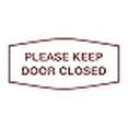 thumbnail image 3 of Signs ByLITA Fancy Please Keep Door Closed Sign - Security and Safety | Durable Material | Easy to Install (White/Red) - Small 1 Pack, 3 of 4