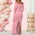 thumbnail image 4 of Functional Pocket Maternity Dress Soft Gentle Dress for Convenient Storage Of Essential During Pregnancy Activities 6, 4 of 8