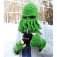thumbnail image 2 of Sombrero de pasamontañas de lana de calamar, máscara de esquí de cara completa de pulpo, sombreros de invierno, máscara táctica de punto, casco de motocicleta de ciclismo, gorros hechos a mano, 2 of 4