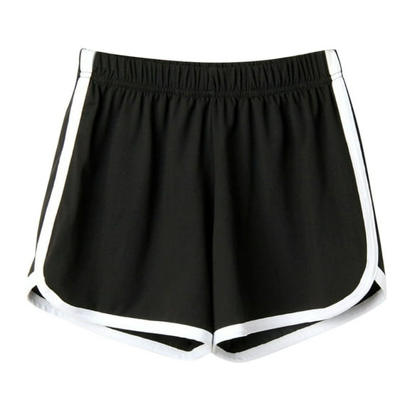 MITCOWBOY Women's Shorts Beach Sport Shorts Fashion Women Lady Short Pants Summer Pants Gym Shorts Women Womens Athletic Shorts Black L