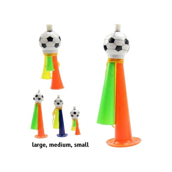 Soccer Horn Noise Maker for Sports Events, Cheering Props for Games and Concerts, Loud Trumpet for Party Atmosphere, Random Mixed Colors Accessories