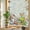 Beige, variant on Fall Thanksgiving Privacy Window Film, Decorative Stained Glass Window Film, Vintage Squirrel Fox Pumpkin Leaves Resuable Rainbow Static Cling for Home Bathroom Living Room Glass Door 23.6"x59"