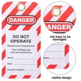 thumbnail image 4 of KAKOWELY lockout tags 10pcs Lockout Tags Do Not Operate Tags Danger Warning Tags for Equipment Repair5.71"X2.95"X0.04", 4 of 4