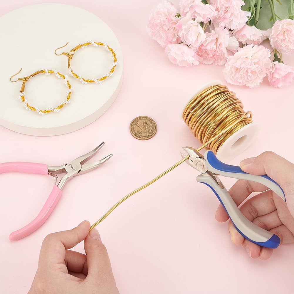 1 Roll 32.8 Feet Bare Solid Brass Wire 10 Gauge Round Soft Brass Wire Pure Brass Wire for Jewelry Making Craft Gem Wrapping