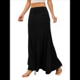 thumbnail image 1 of Faldas Casuales de Media Pierna para Mujer, Elásticas, Ultrasuaves, Holgadas, de Talle Alto y Estilo Formal. Negro L, 1 of 7