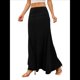 thumbnail image 1 of Faldas Casuales de Media Pierna para Mujer, Elásticas, Ultrasuaves, Holgadas, de Talle Alto y Estilo Formal. Negro XXL, 1 of 7