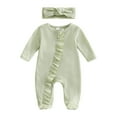 thumbnail image 5 of Gvdentm Baby Girls Romper 6 Months Cactus Footies Newborn Zip Up Onesie Romper(Green,3-6 Months), 5 of 5
