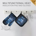 thumbnail image 4 of Yayeee Oven Mitts and Pot Holder Set of 2 Heat Resistant Kitchen Gloves Baking Hot Pad, Window Space, 4 of 5