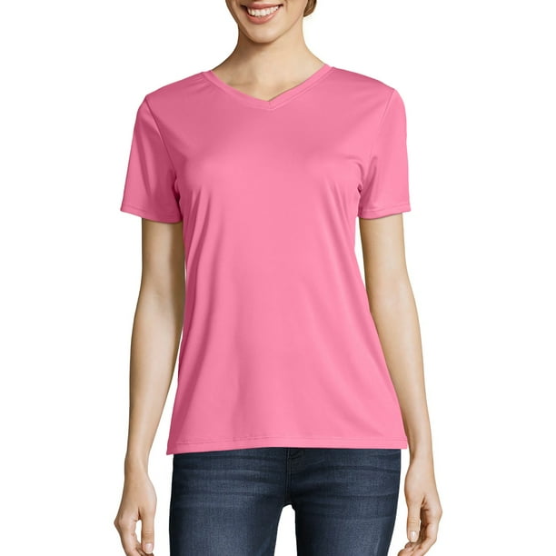 Hanes Sport Womens Cool Dri Performance V Neck Tee Walmart Com