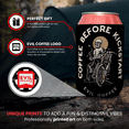 thumbnail image 6 of Evil Coffee Soft Can Cooler - Practice Safe Sets Drink Sleeve, Moto Can Cooler & Can Covers for Action Sport Coffee Enthusiasts, Pop Culture Skeleton Drink Cooler for Motocross Riders, 6 of 12
